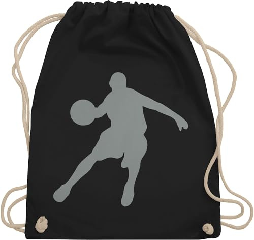 Turnbeutel Rucksack - Trikot Ersatz Training - Basketballspieler I Geschenk Basketball Fans I Geschenk für Basketballer - Unisize - Schwarz - kinderturnbeutel basketballspiel korbball sportbeutel