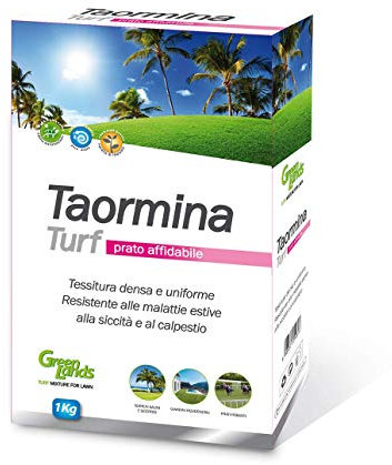Greenlands Sementi per Prato Affidabile: Taormina 1kg - Denso e Resistente