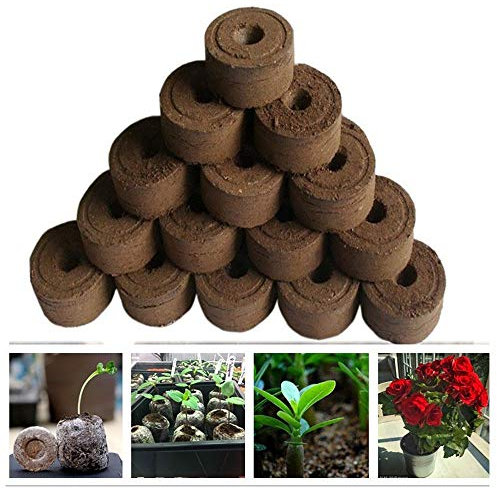DingLong Home Pastille de Tourbe Compressée Tourbe Granulés Bouchons, granulés de Sol de Tourbe pour la Culture de Plantes de Jardinage, de Plantes de Multiplication et de Germination (15 Pack)