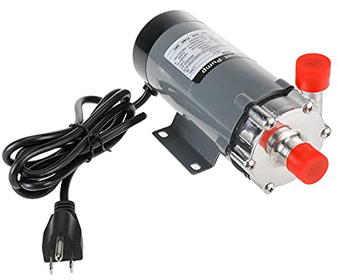 Magnetic Beer Pump 110V Food Grade Stainless Steel Head Home Brewing System High Temperature Resistance System Beer Pump with 1/2'' NPT Thread