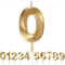 Polly Online Gold Glitter 3D Number Candles for Birthday, Wedding & Party Decoration
