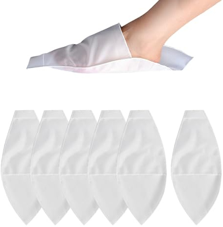 6 Stück Kompressionsstrumpf-Hilfsfußsäcke, Werkzeug Zum Anziehen Von Socken, Hilfswerkzeug Zum Anziehen Von Strümpfen Mit Offenen Zehen, Geeignet Für Sockenüberzüge Und Socken Mit Offenen Zehen (Weiß)