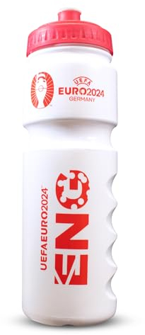 Hy-Pro Euro 2024 England 750ml Plastic Bottle, Officially licensed, 0.75L, Reusable, Retractable Nozzle, Lightweight, Sports bottle, BPA Free