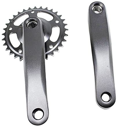QmeNa Kurbelgarnitur Einzelgeschwindigkeit 32T 170mm Klapprad Rennrad MTB Crankset Aluminiumlegierungs-Kettenblatt-Kettenrad-Kurbel-Set-Bike-Zubehör Crankset