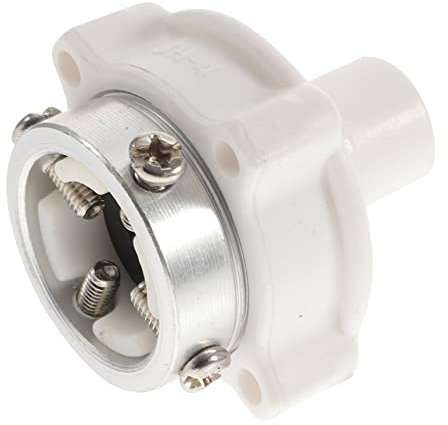 Veemoon Stainless Steel Abs 1/2 Inch Washer Hose Connector Water Inlet Adapter Hose Fittings Great Fit Impact Resistance White for Washer Machine Inlet Repair