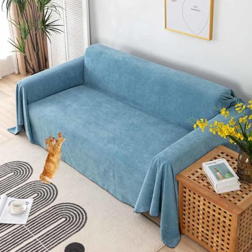 HLTQL Couch Überzug 1 2 3 4 Sitzer Wasserdichter Sofa Überwurfdecke Für L/u-Form Couch Einfach Rutschfester Sofabezug Multifunktionale Überwurfe Decken Sofas/Kratzfeste Katzenkrallen,#4-180×180cm