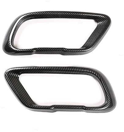 Auto Gola Coda Per B&MW Per M-Sport X5 G05 X6 G06 X7 G07 2019 2020 2021 Accessori Per Auto Coda In Acciaio Inox Silenziatore Tubo Di Scarico Uscita Copertura Trim Terminali Scarico(Carbon Texture)