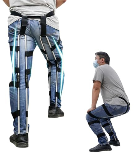 Wearable Chair Invisible Seat,Portable Leg Ergonomics Lightweight Seat,Exoskeleton Stool Heights Adjustable,Wearable Chair Pants,4 Specifications To Choose From,for Hairdressers And Subway Pa(Size:XL)