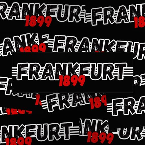 Fan-Kultur Xperience 100x Frankfurt Sticker/Aufkleber '1899 Black'/ Fußball Fanartikel/ 14,8x5,0 cm/PVC/wetterfest