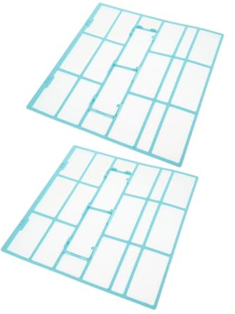 KOMBIUDA 2 pièces Filtre Poussière pour Climatiseur Mural et Maille Fine Facile à Nettoyer pour Amélioration Qualité Air Intérieur Lot