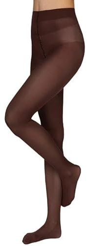 Annes styling Medias Mujer Faja Reductora Mujer Adelgazante Medias Moca Mujer Pantis Elegantes de Microfibra Suave y Opacas 40 Den Cómodas Resistentes y Transpirables Moca Talla M
