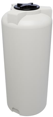 KMND Wassertank 1000 Liter Trinkwasser - lebensmittelecht & UV-beständig | 1000L Regenwassertank für Garten Haus & Landwirtschaft | PZH-zertifizierter PE Tank | IBC Container Alternative - Weiss