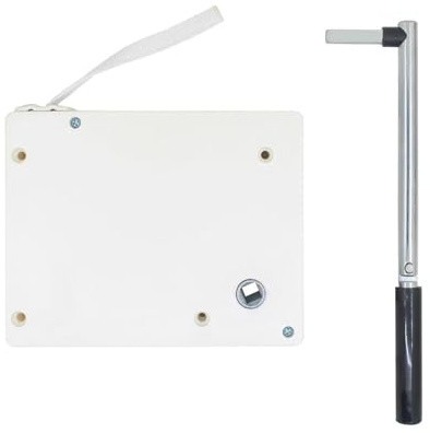 Roller Shutter Belt Organizer with Crank Handle & 5M Webbing Band (15.5cmx12.5cmx3.35cm/6.1x4.9x1.3) for Outdoor Roller Shutters