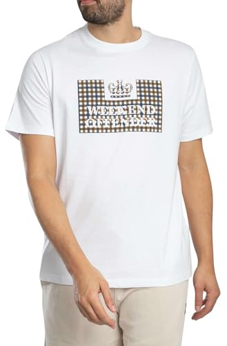 Weekend Offender Herren Shevchenko-Grafik-T-Shirt, White