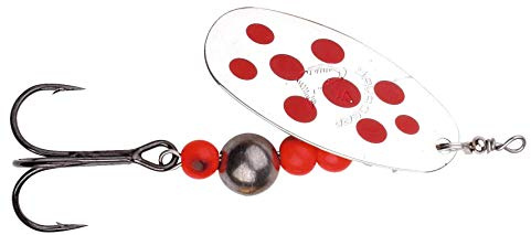 Savage Gear Caviar Spinner, Hechtköder, Angelköder, Kunstköder, Barschköder, Zanderköder, Köder für Hecht, Zander, Barsch, Forellenköder, Barschspinner, Forellenspinner, Hechtspinner, Farbe:Fluo Orange Silver, Größe / Gewicht / Packungsinhalt:Gr. 3 / 9.5g