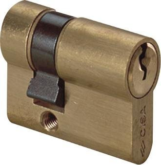 Cilindro Mezzo da Infilare Sagomato Cisa 0G304.04 Misura 59,5mm 50/10mm Nichelato