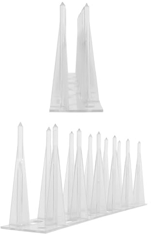 Pestsystems - Sistema de Calidad para Evitar a los pájaros, de policarbonato, Pinchos para Evitar Palomas, 50 x 6 x 12 cm, Plateado, 1 m