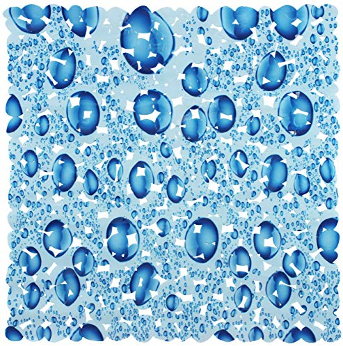Brandsseller Duschmatte rutschfest 53x53 cm – PVC Duscheinlage mit Saugnäpfen, waschbar, antibakteriell & schimmelresistent – Antirutschmatte für Dusche – Design: Tropfen