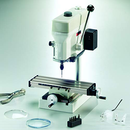 Xenox Tischbohrmaschine TBX (85 W, für präzise Bohrungen, Antrieb 3-Fach Riemenscheibe, Bohrmaschine für Schmuck) 68128