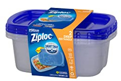 Ziploc 70941 Beh lter f r 9 Tassen, gro , quadratisch, 2 St ck