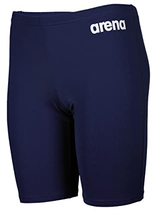 Arena Solid Team Maillot de Bain Enfants, Jammer de Course à Séchage Rapide, MaxLife Tissu Eco avec Une Résistance Maximale au Chlore et Une Protection UV UPF 50+