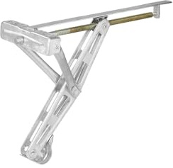 ProPlus Ausdrehstütze Wohnwagen Wohnwagenstützen Kurbel Stützen Anhängerstütze (1100kg 597x280mm H:497mm)