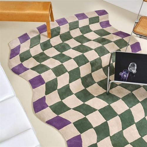 CAFETU Wohnzimmerteppich für Mädchen, Kinder, Babyzimmer, Teppiche für Schlafzimmer, Flauschiger Shag-Plüsch-weicher Shaggy-Nachttischteppich