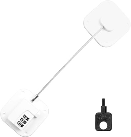 GLADFRESIT Fridge Code Lock Childproof Refrigerator Door Baby Strong Adhesive Safety Cupboard Cabinet Locks for Freezer Doors Closets Drawer