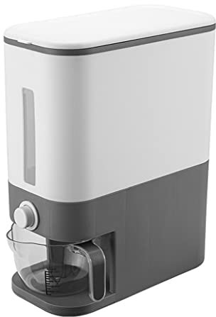 HUANIZI Versiegelter Reis-Eimer, Spenderbox, transparent, sichtbar, feuchtigkeitsbeständig, Pulverbox, Lebensmittelbehälter, Lebensmittelbehälter, 12 kg