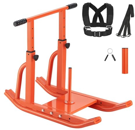Slitta per pesi per fitness, resistente, con manico regolabile in altezza, per corsa, velocità, agilità, resistenza, calcio, crossfit, allenamento, adatta per piastre da 25 mm, 51 mm, 2,5 cm e 5,1 cm