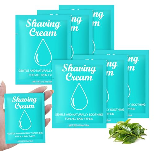 20 Womens Shaving Cream Bulk Travel,0.53oz Shave Gel for Women | Care Dry Skin Womens Shave Gel for Travel Guests Homeless(Green Tea)