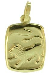 Sternzeichen Anhänger Löwe 14 Karat Gold 585 (213111) Gratis Express Gravur