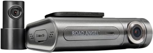 Road Angel Halo Pro 2K Car Dash Cam Front and Rear - HD Night Vision Dashcam Front and Rear Camera - Dashcams for Cars with Built-in WiFi, silver, HD3