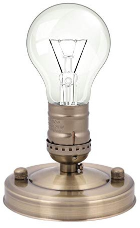 E26/E27 Apliques de iluminación vintage Lámpara de techo industrial/Soporte de base de luz de pared Lámpara colgante Enchufe de tornillo para decoración de restaurante en casa(Bronce)