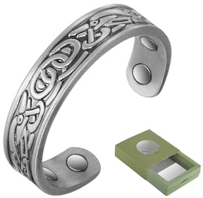 YINOX Eleganter magnetischer Kupferring für Damen, mit 4 Magnet-Ringen, geeignet als Geschenk für Frau und Mutter