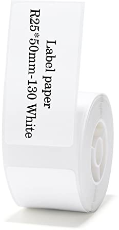 NIIMBOT D101 etikettskapare tejp anpassad etikett tryck papper standard laminerad kontor märkningstejp ersättning (25 x 50)