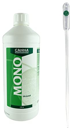 Canna Mono Stickstoff 1 L Zusatzdünger flüssig Magnesium Eisen Calcium Dünger + Pipette