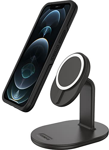 OtterBox kabellose MagSafe Ladestation, Starke magnetische Ausrichtung und Befestigung mit MagSafe, schlanke Ladelösung für iPhone, Schwarz