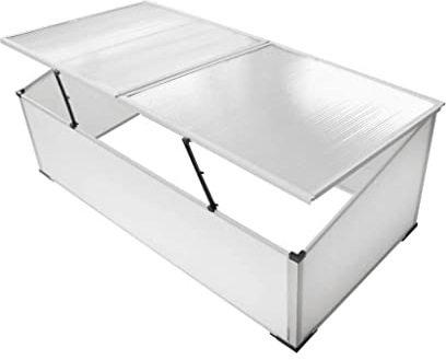 Frühbeet 2 Deckel 110x55x41 cm, Artikelmaterial: Polycarbonat