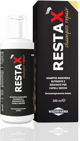 Restax Shampoo Repair 200ml - Shampoo Maschera idratante per capelli secchi e sfibrati