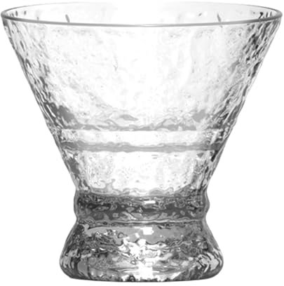 Riaisttd Margarita - Juego de copas de cóctel de 200 ml, juego de copas de vino de base gruesa para el hogar, bar, cafetería, reunión familiar, club nocturno, elegante y cristalería para cócteles