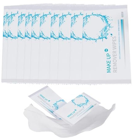 10PCS Biodegradable Makeup Remover Wipes,Plant Fibers, Gentle Cleansing For Dry Skin, Leaves Skin Fresh And Clean