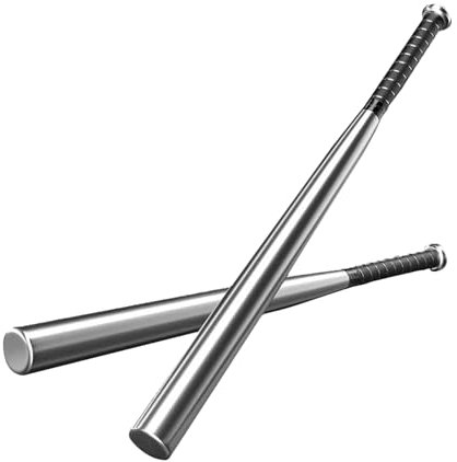 Baseball Bat, 25 Inch Metal Alloy, Lightweight Training and Game Bat with Carry Pocket - for All Skill Levels in the Sport of Baseball and Softball (Silvery, 25 inches)