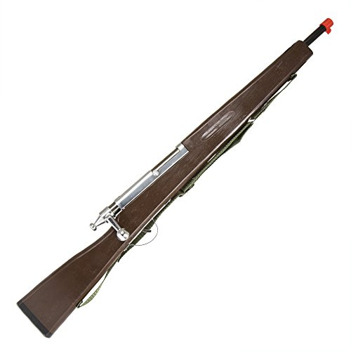 PARRIS CLASSIC QUALITY TOYS EST. 1936 - Wood & Steel Bolt Action Toy Gun with Break-Away Sling, Professional-Quality Metal Labels, Safe Folded Edges, Easy-to-Hang Design, Bulk Packaging