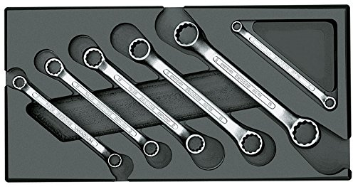 GEDORE Doppelringschlüssel-Satz, kurze Form, in 1/3 ES-Modul, 1 Stück, 1500 ES-2 B