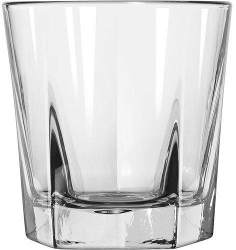 Double Old Fashioned Rocks Whiskey Scotch Glasses 12 oz -Set of 4-Heavy Base Elegant Barware