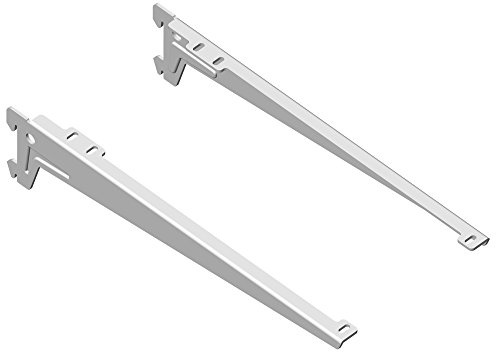 Element System 18133-00054 Winkelträger Regalträger 1-reihig, Länge 33 cm, Weiß