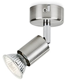 PHILIPS LIMBALI FARETTO SINGOLO NICKEL IN METALLO ORIENTABILE SENZA LAMPADINA 5030017E7