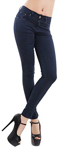 Toocool - Jeans Donna Pantaloni Skinny Slim Elasticizzati Push up Aderenti Nuovi M5780 [S,Blu Scuro]