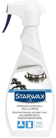 STARWAX - Aluminium & Stainless Steel Protective Cleaner - Degreases and protects - For easy cleaning - Suitable for food contact surfaces - Protects and prevents dirt build-up - 500 ml